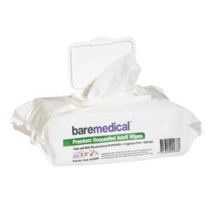 Baremedical Premium Unscented Adult Wipes 33x23cm