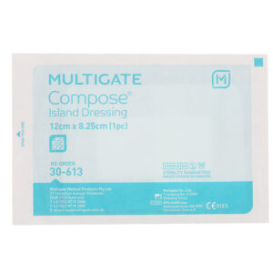 Multigate Compose Adhesive Island Dressing 12cmx8.25cm Sterile