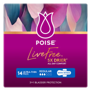 Poise Livefree Pad Super No Wings