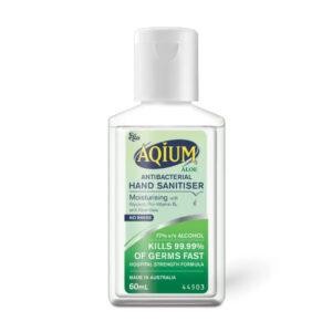 Aqium Antibacterial Hand Sanitiser With Aloe 60ml
