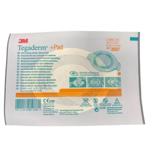 3M Tegaderm +Pad Film Dressing with Non-Adherent Pad 9cmx10.5cm Oval
