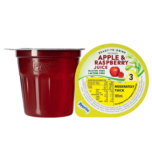 Precise Ready-To-Drink Apple And Raspberry Juice Level 3 Moderately Thick 185ml