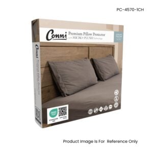 Conni Micro Plush Waterproof Pillow Protector Charcoal 45X70cm