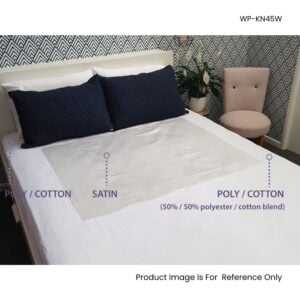 Wonder Plus King Fitted Sheet 45cm Depth White